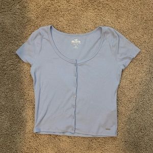 Hollister baby blue tee